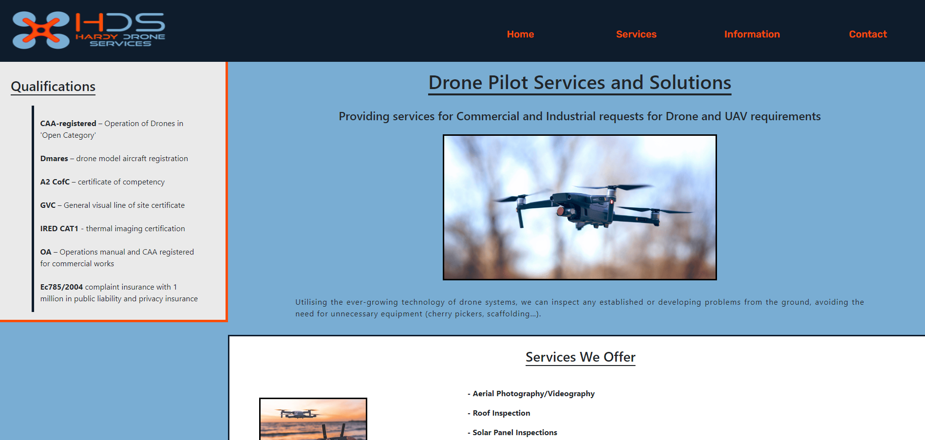 Hardy Drone Services Screengrab image